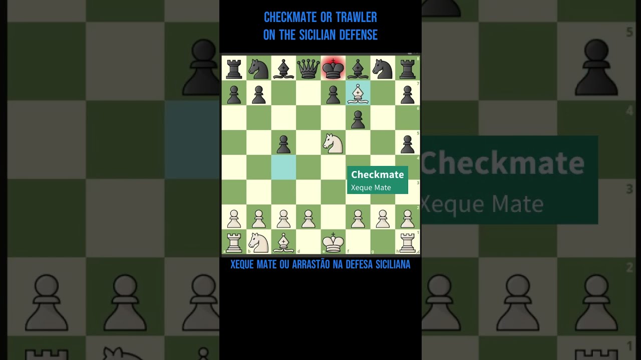 Checkmate or Trawler in Sicilian 💎 Xeque mate ou arrastão na Siciliana  #ajedrez #chess #xadrez 