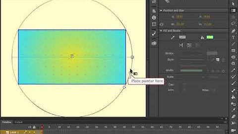 Editing In Animate To Edit A Radial Gradient Fill | Computer Training | Periwinkle