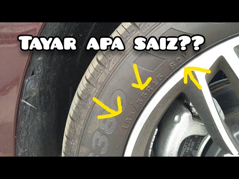 Proton Saga - Cara nak tahu saiz dan baca info pada tayar. #sembangtayar