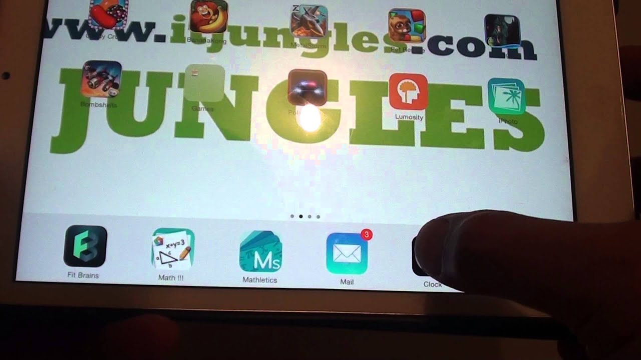 IPad Mini IOS 7 How To Remove Icons From Home Screen Quick Launch