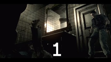 Resident Evil HD Remaster Chris Hard Mode Walkthrough - Part 1 (Intro)