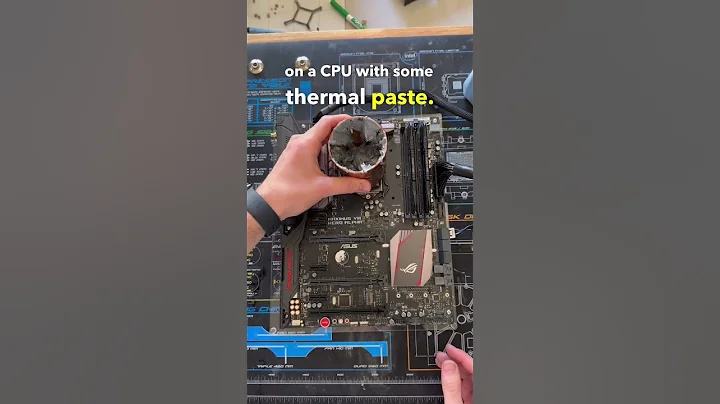 CUP OF THERMAL PASTE VS CPU #shorts #pc #pcgaming #pcbuilding