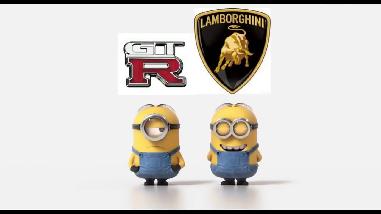 GTR vs Lamborghini Minions Style (Funny Video)