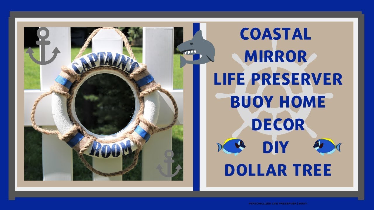 Dollar Tree Diy Coastal Nautical Mirror