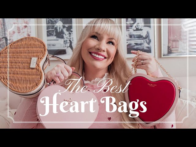 COMPARING THE ICONIC KATE SPADE AND COACH HEART CROSSBODY BAGS! Try On,  What Fits Inside and Review! 