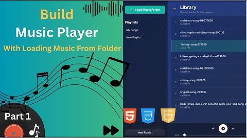 Build an Offline Music Player in JavaScript | Save Playlist & Recent Songs (HTML + CSS)