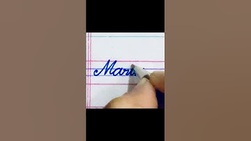 Maria #Cursive #Viral #Shorts #handwriting#calligraphy