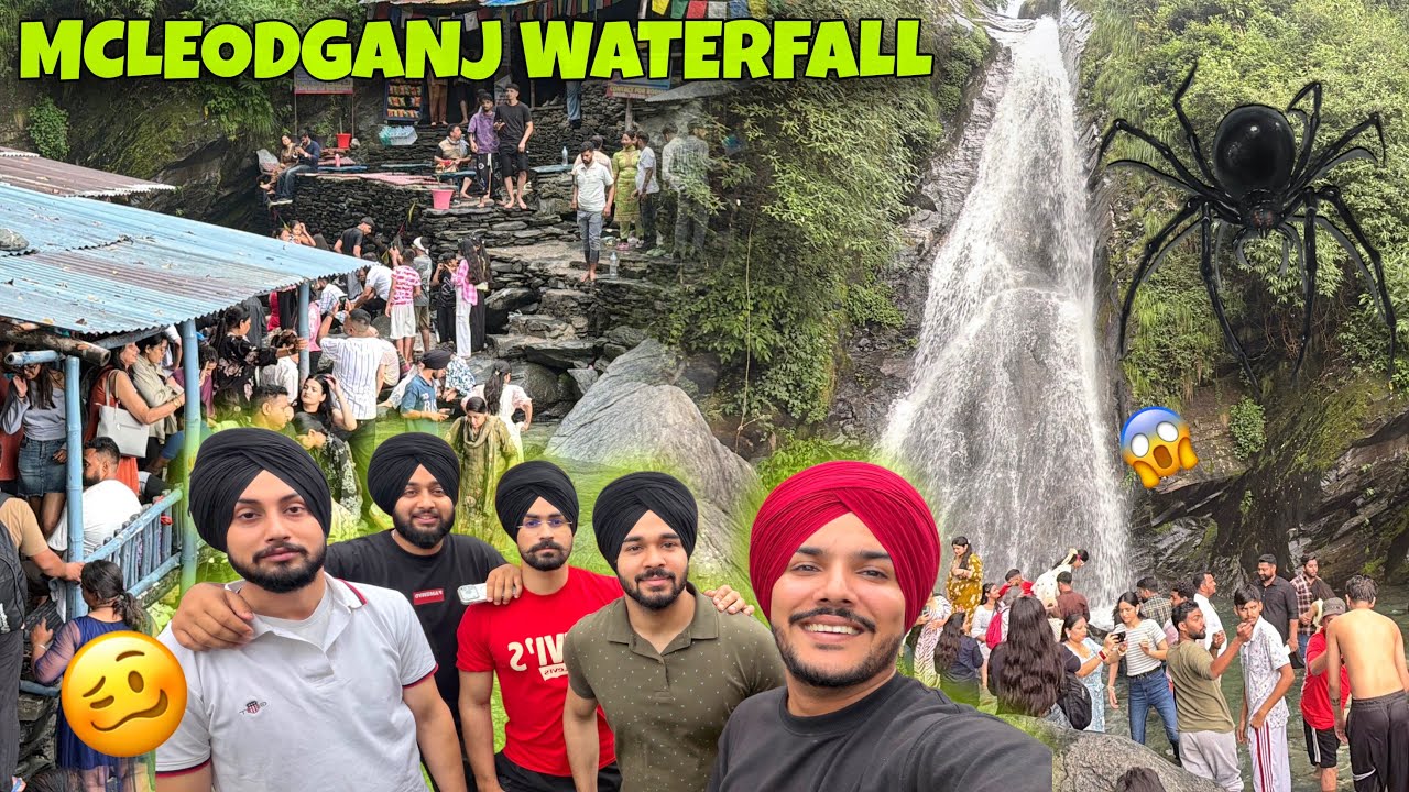 ⁣MCLEODGANJ SMALLEST TREK 😍 DHARAMKOT TO BHAGSU WATERFALL 
