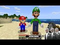 Real Super Mario and Friends in Minecraft - Coffin Meme