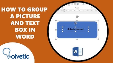 How to Group a Picture and Text Box in Word ✔️
