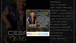 #CANTOR CÉSAR MORENO EX BANDA OS FEDERAIS SOFREU UM AVC ESTÁ INTERNADO DESDE ONTEM, 01/03/25