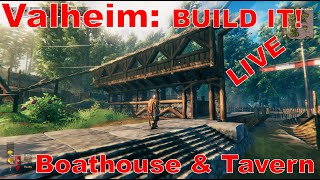 The Older Gamer Building Valheim LIVE tavern build