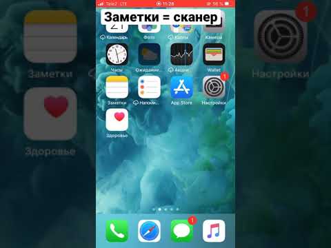 Как превратить заметки на IPhone в сканер | сканирование документа через айфон #shorts