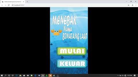 GAME EDUKASI MENEBAK NAMA BINATANG LAUT REVIEW CONSTRUCT 2