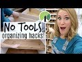 $1 Custom Organization Hacks you need...without tools!