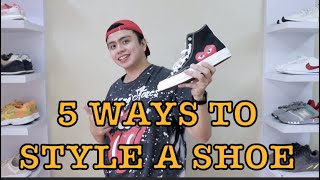 5 WAYS TO STYLE A SHOE ( CDG CONVERSE)
