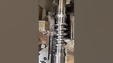 26.5mm Pitch Worm Shaft Threding #machine #machinetool #viral #tool #wormgear