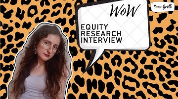 EQUITY RESEARCH INTERVIEW - Tips from ex-Lehman Analyst