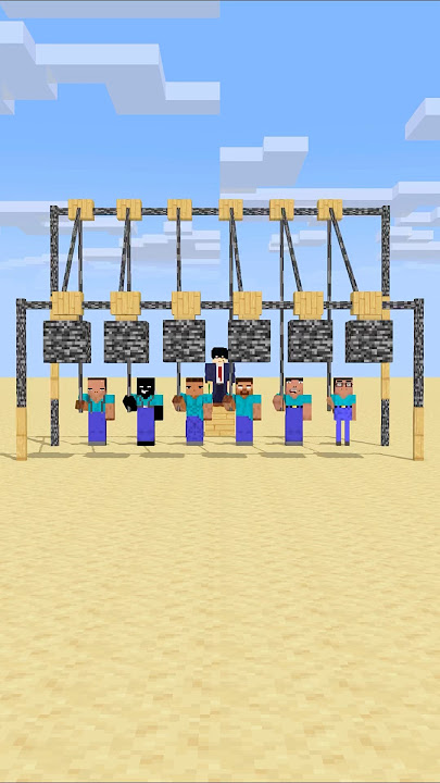 HELP Herobrine To Power Up And Win The Who Can Pull The Most #friendship #shorts #trending #anime