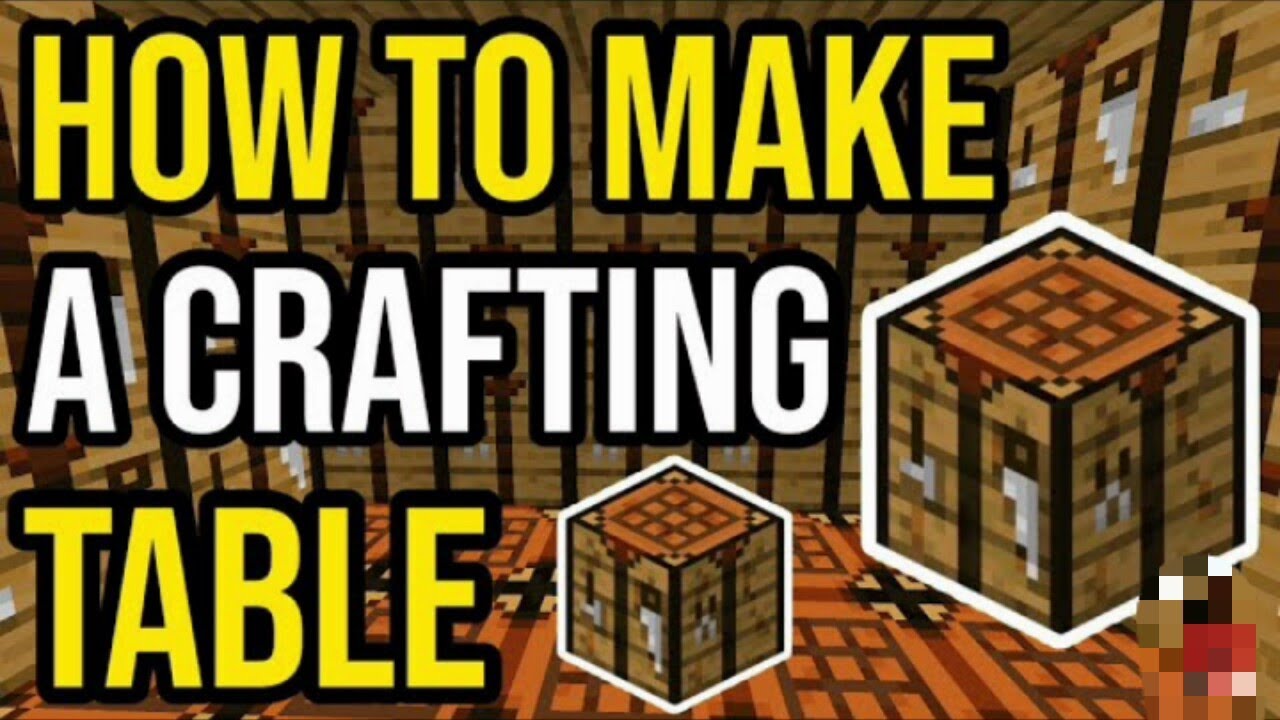 How to make Crafting Table in Minecraft all edition - YouTube