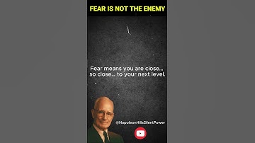 Fear Is Not the Enemy | Breakthrough Awaits Beyond Fear | Napoleon Hill #napoleonhill #motivation