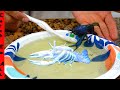 Changing the COLOR of BLUE LOBSTER with BUBBLE CLEANING!