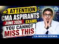 YOU CANNOT MISS THIS I CMA INTERMEDIATE & FINAL I JUNE 2026 I CA NIKUNJ GOENKA