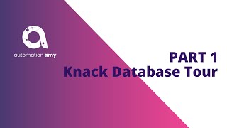 Knack Online Database Demo: Part 1