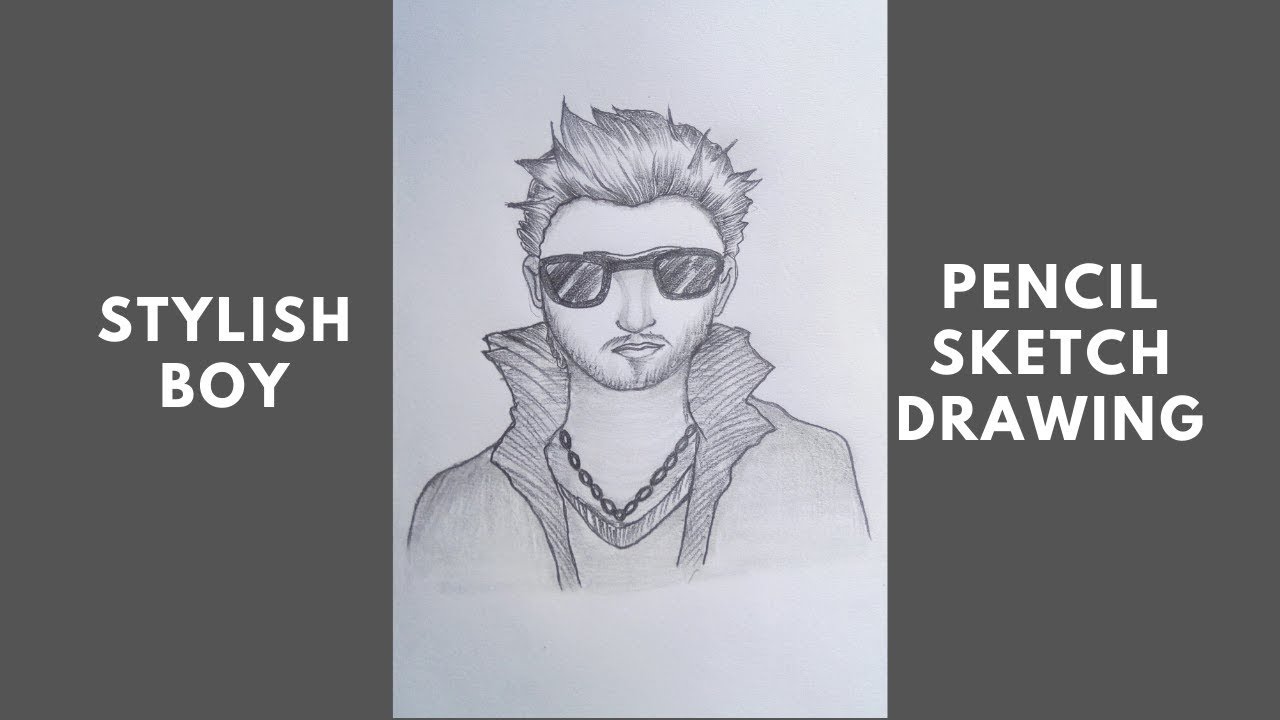 How To Draw A Stylish Boy Using Pencil Sketch || Drawing For Beginners ...