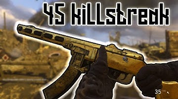 45 killstreak on (world war 2) with best ppsh class setup