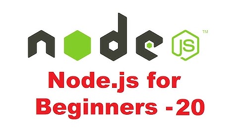 Node.js Tutorial for Beginners 20 - Introduction to Express.js