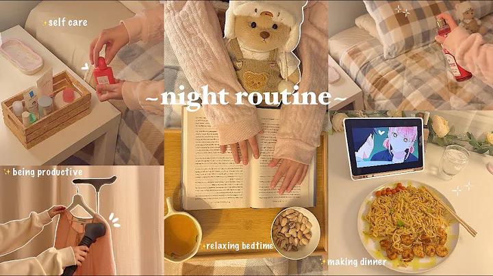 Cozy night routine 🍜✨ relaxing & productive, cooking dinner, self care, aesthetic vlog