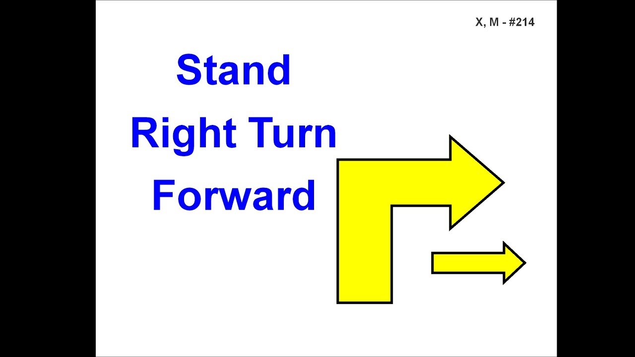 214. Stand - Right Turn - Forward - Version 1 - YouTube