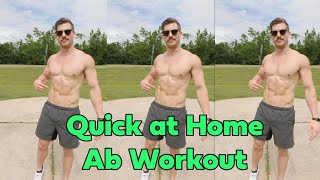 Quick At Home Ab Workout! 🔥