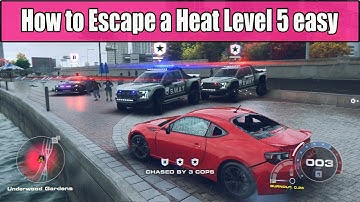 Need For Speed Unbound How to Escape a Heat Level 5 easy, SWAT, Helicopter