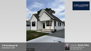 Sale: 3 Beds - 2 Baths - 1436 sq ft - Greensboro - MD [$329,900] MLS #: MDCM2007458