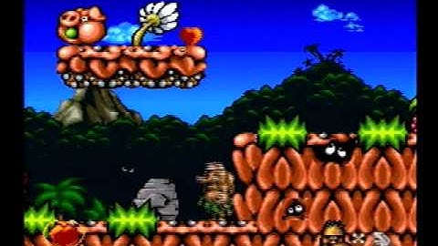 Super Nintendo Chuck Rock Game (Intro)