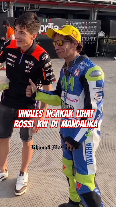 Vinalez ketawa ngakak lihat Rossi kw di Mandalika 2024