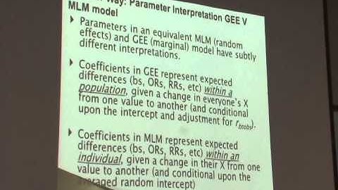 Advanced Regression Analysis for Behavioral Sciences/Generalized Estimating Equations