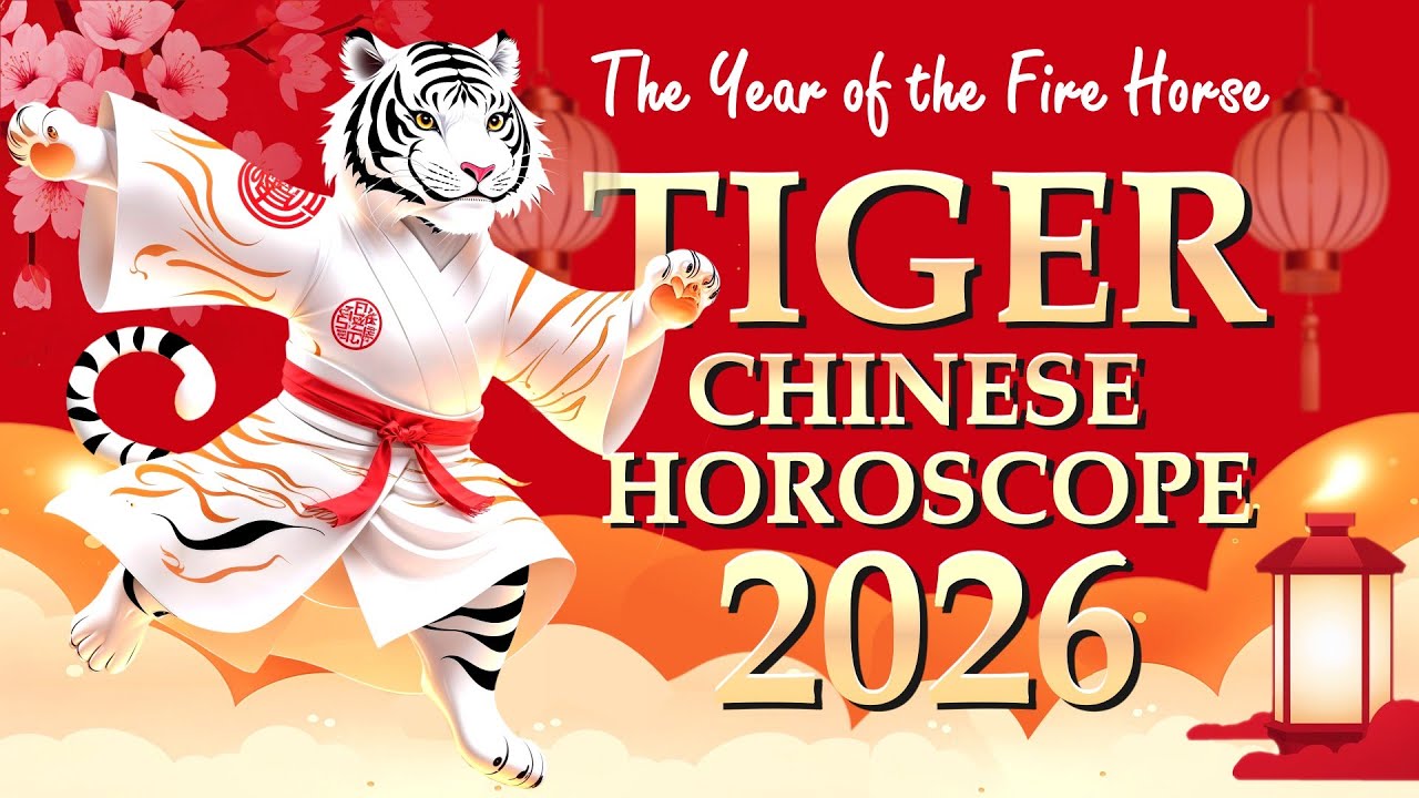 寅 Китайский гороскоп 2026 Тигр • Китайский Новый год 2026 • Год ОГНЕННОЙ ЛОШАДИ 馬