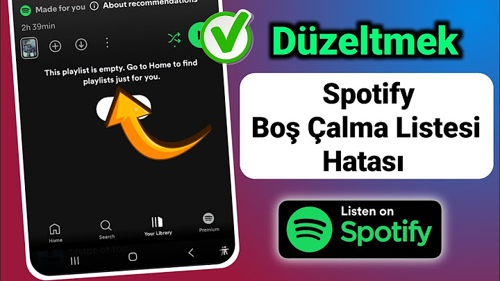 Spotify Bu Çalma Listesi Boş Sorunu Nasıl Düzeltilir 2025 | Spotify Boş Çalma Listesi Sorunu