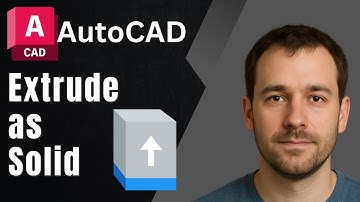 AutoCAD: How to Extrude as Solid, Not as Surface (2025 Tutorial)
