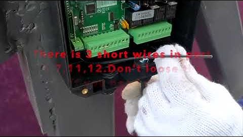 Swing gate opener install video