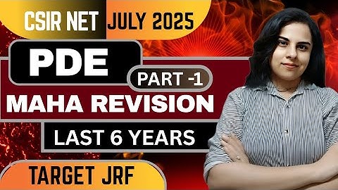 PDE Last 6 Years |🔥 Maha Revision |🔴 Part 01 | CSIE NET June 2025 | 🎯Mission JRF | ⚠️ Don