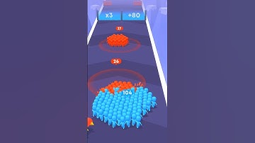 🥺😵 Count master beautiful smaller players are fighting run gameplay level 84 🎮💯 #guess #count