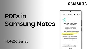 How to add PDFs to your Samsung Notes on your Galaxy Note20 | Samsung US