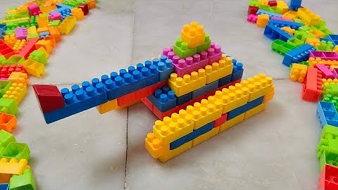 Satisfying DIY Military tank ASMR/ building blocks/block game/lego building fun #asmr#buildingblocks
