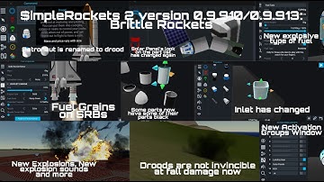 SimpleRockets 2 Updates Today: 0.9.910/0.9.918 (Brittle Rockets Update) | Ced and Ross Space Agency
