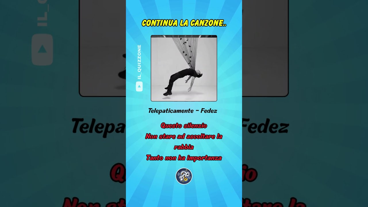 QUANTE NE SAI? CONTINUA LA CANZONE  