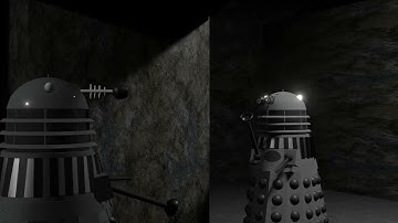 Dalek animation - Resurrection of the Daleks scene recreation